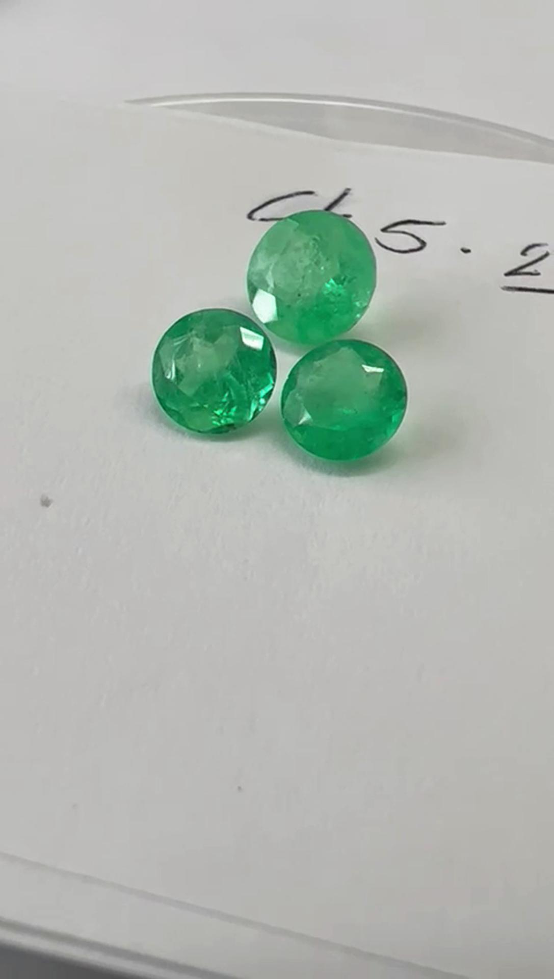 5.25ct Colombian Emerald Set 