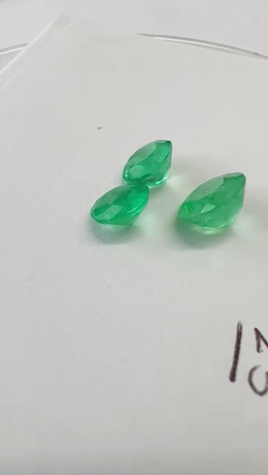 5.25ct Colombian Emerald Set 