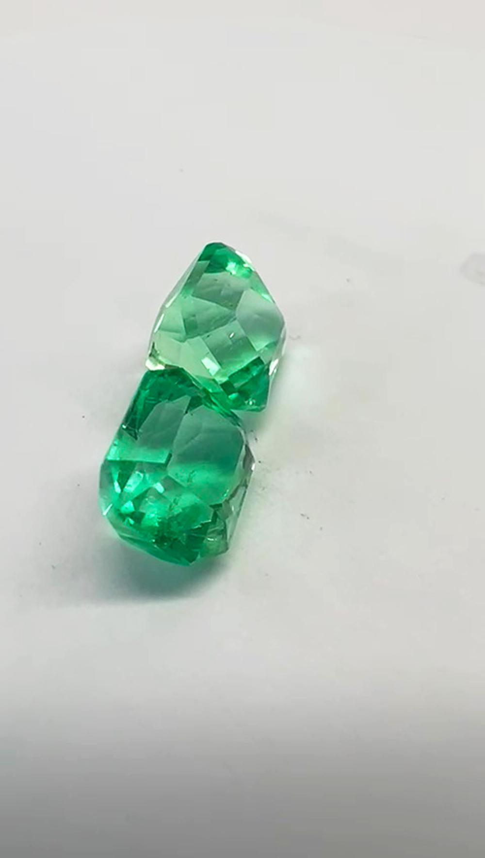 5.78 Ct. Colombian Emerald Pair ( Exceptional )