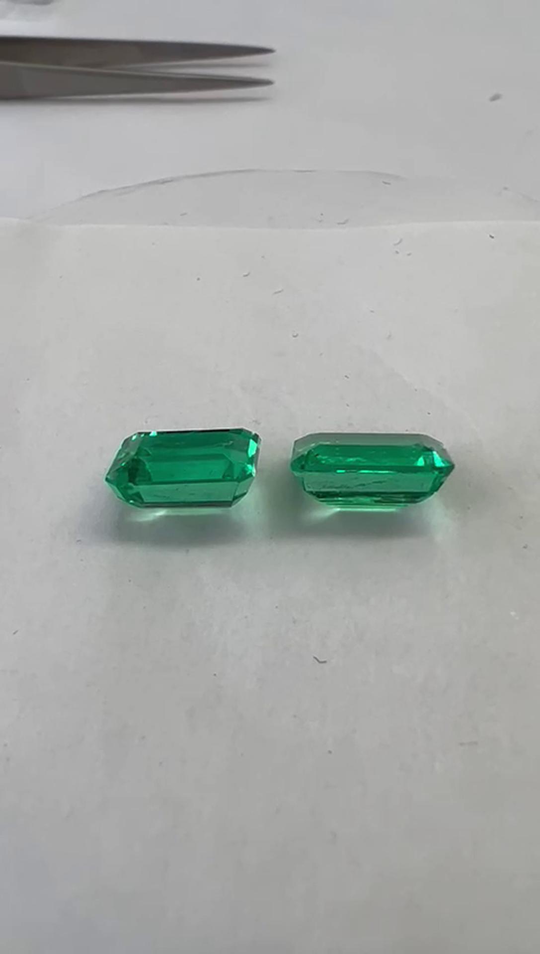 5.80 Ct Colombian Emerald Pair ( Exceptional)