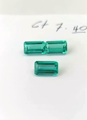 7.40 Ct. Colombian Emerald Set (Exceptional)