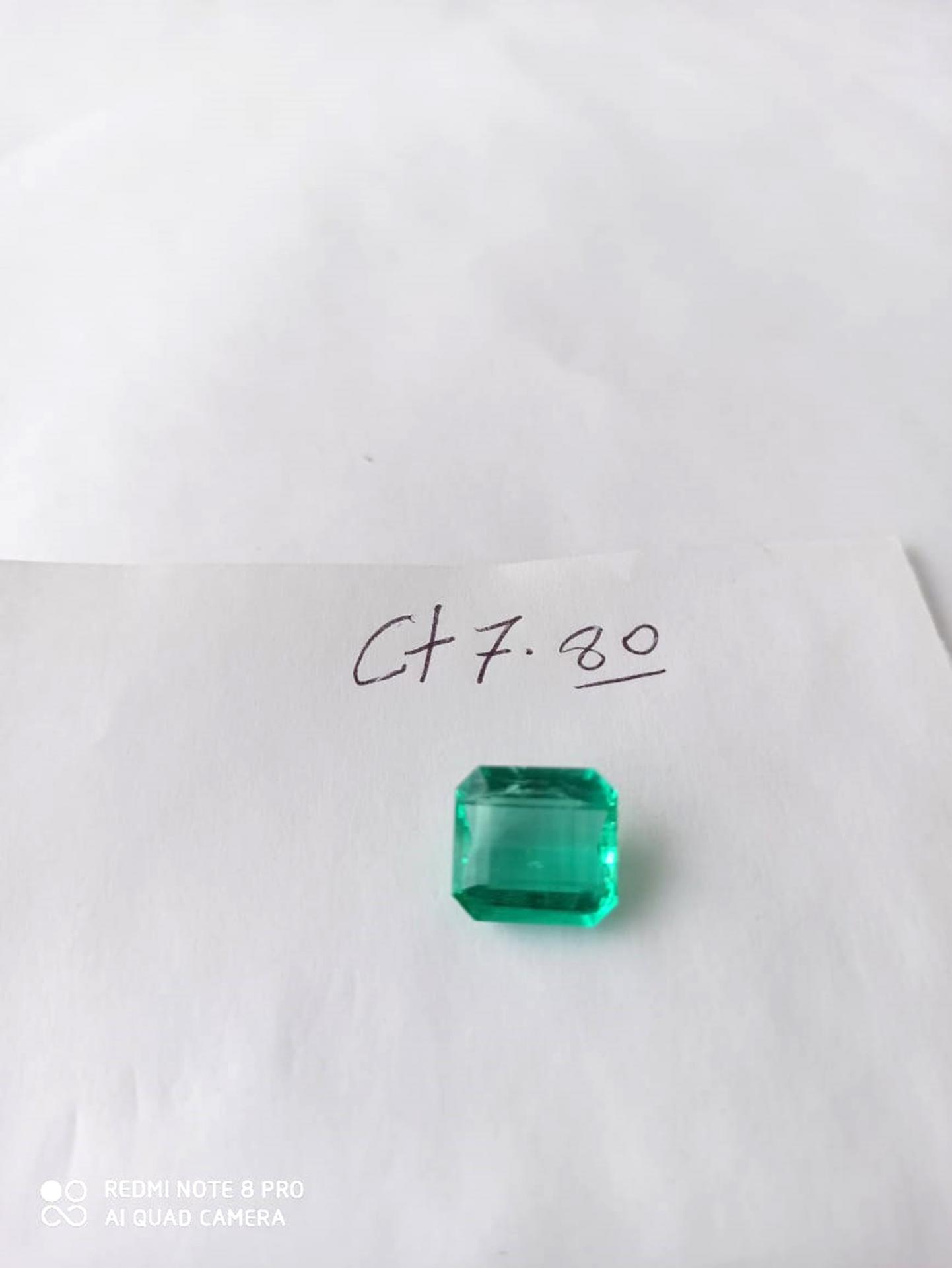 7.80ct Colombian Emerald