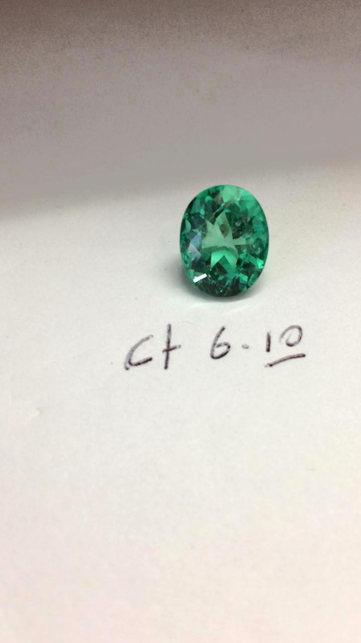 6.10 ct Colombian Emerald