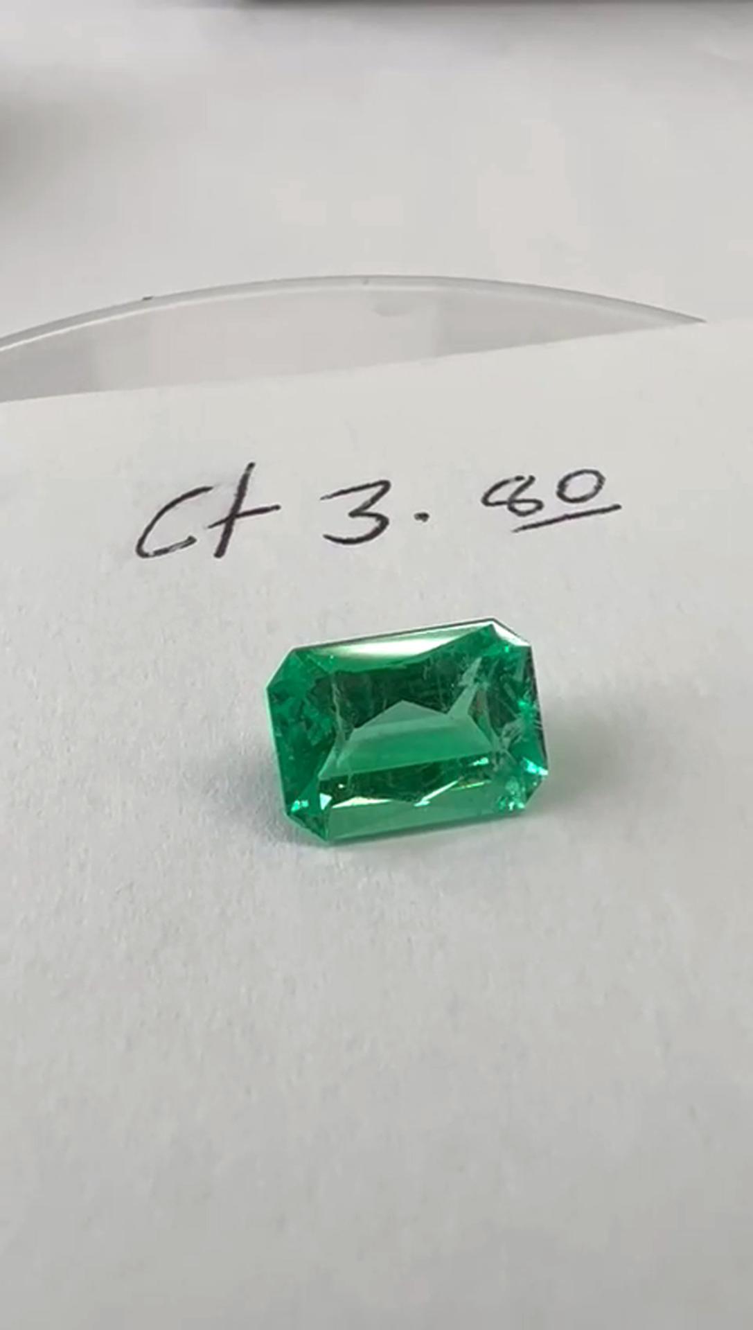 3.80ct Colombian Emerald ( Exceptional) 