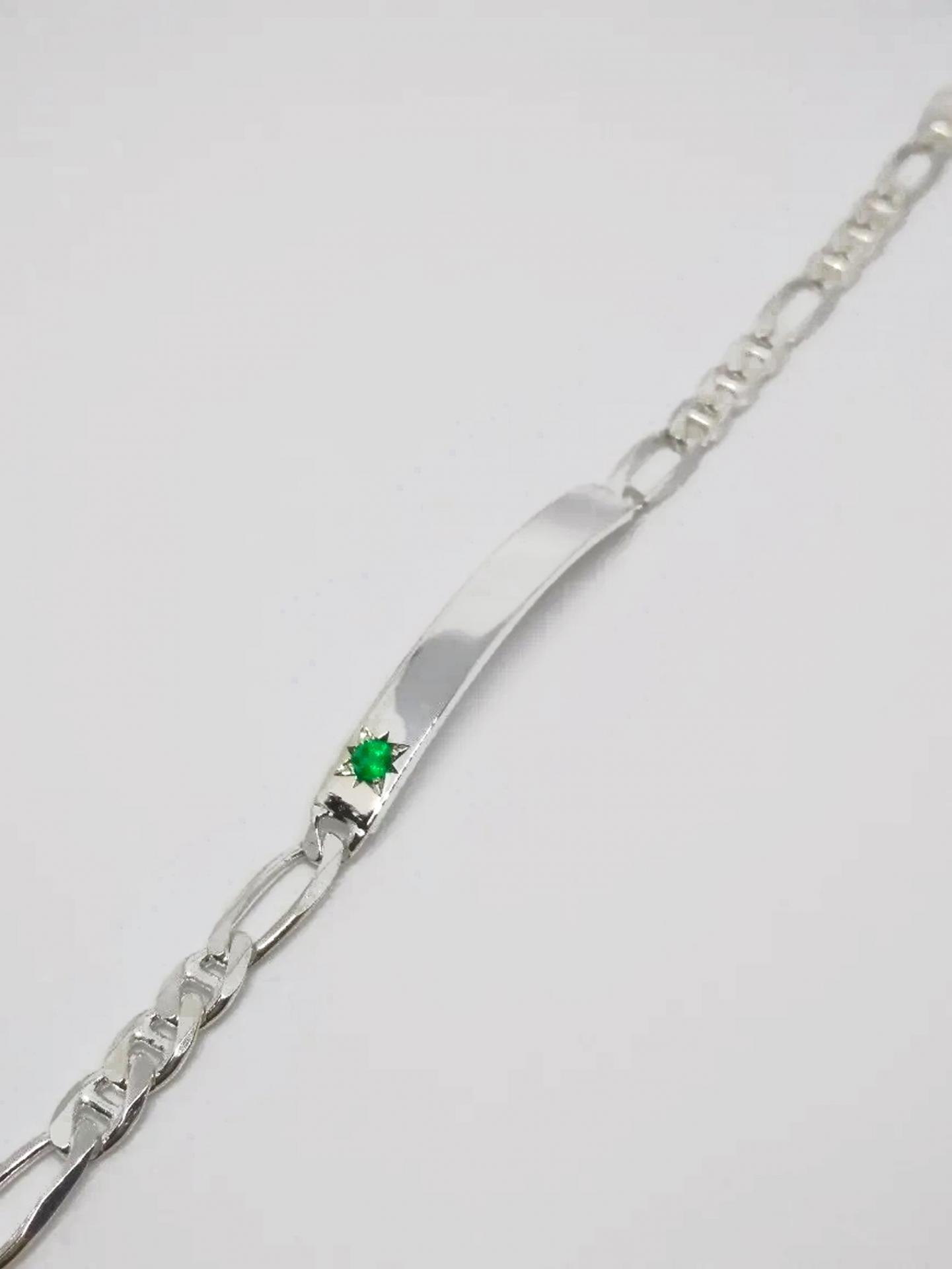 925 Silver Emerald Bracelet with Emerald 