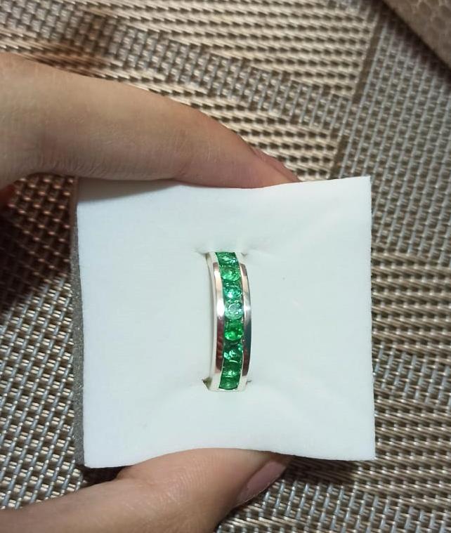 0.80 Ct. Colombian Emerald Ring 