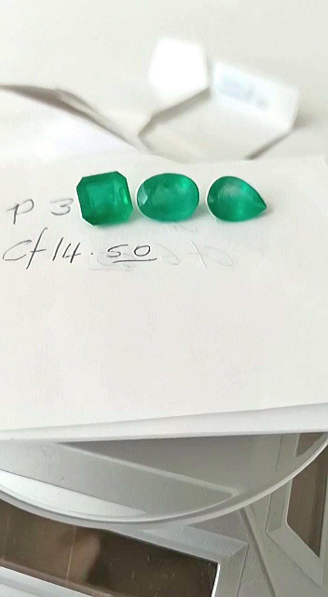 14.50 Colombian Emerald Set 