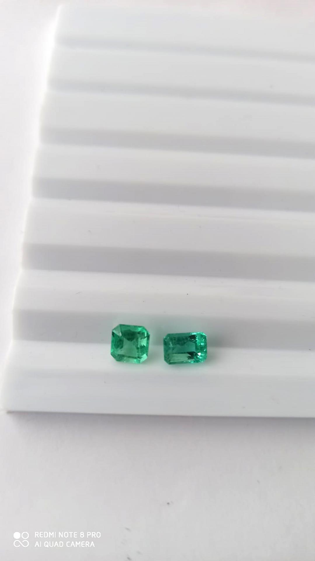 2.68ct Colombian Emerald Pair 