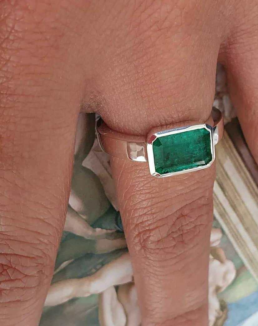 1.20 Ct. Colombian Emerald Ring  