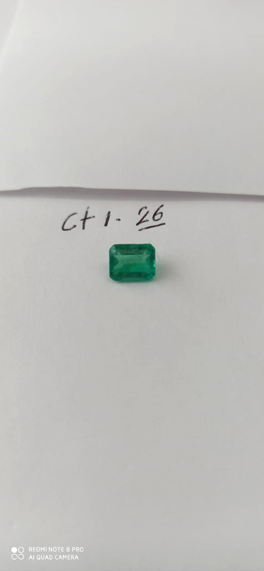 1.26ct Colombian Emerald 