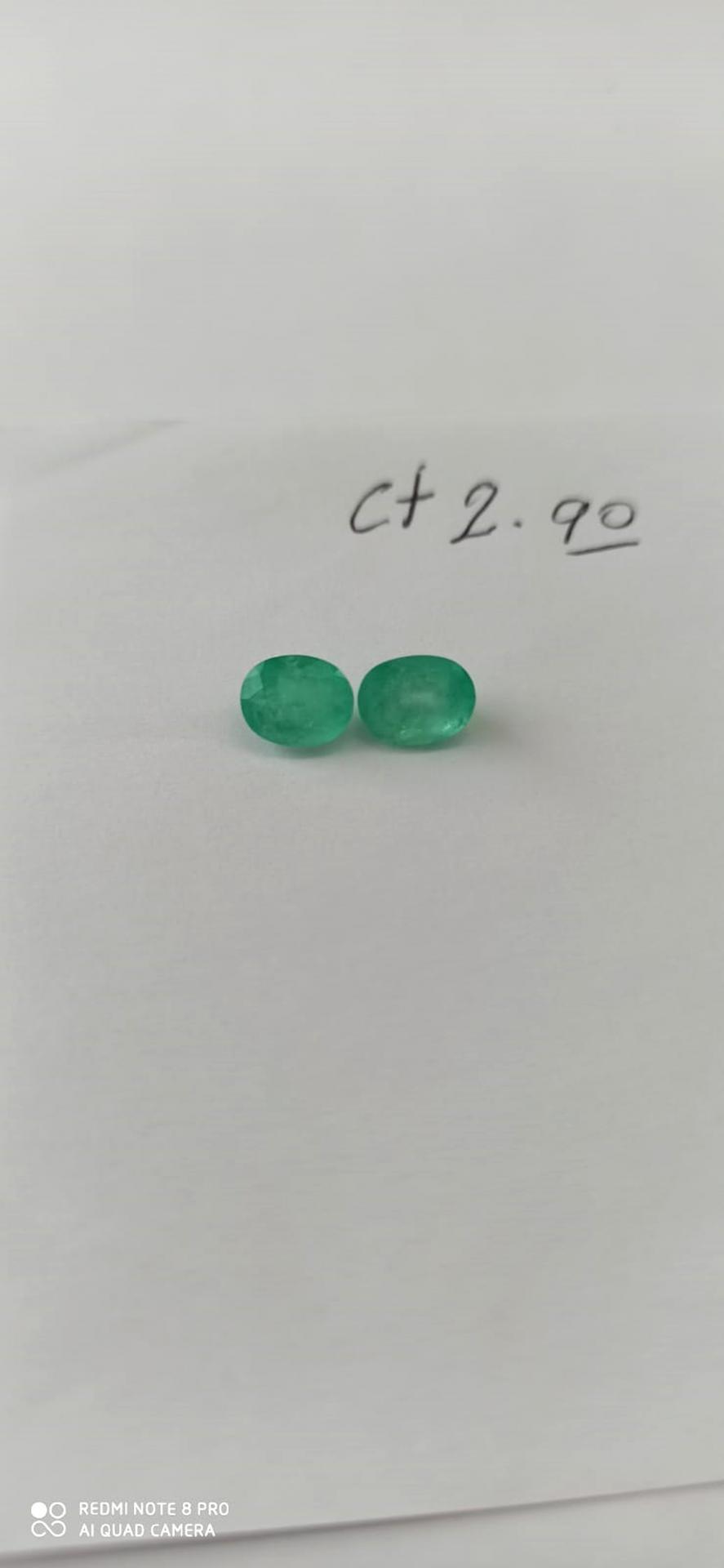 2.90ct Colombian Emerald Pair