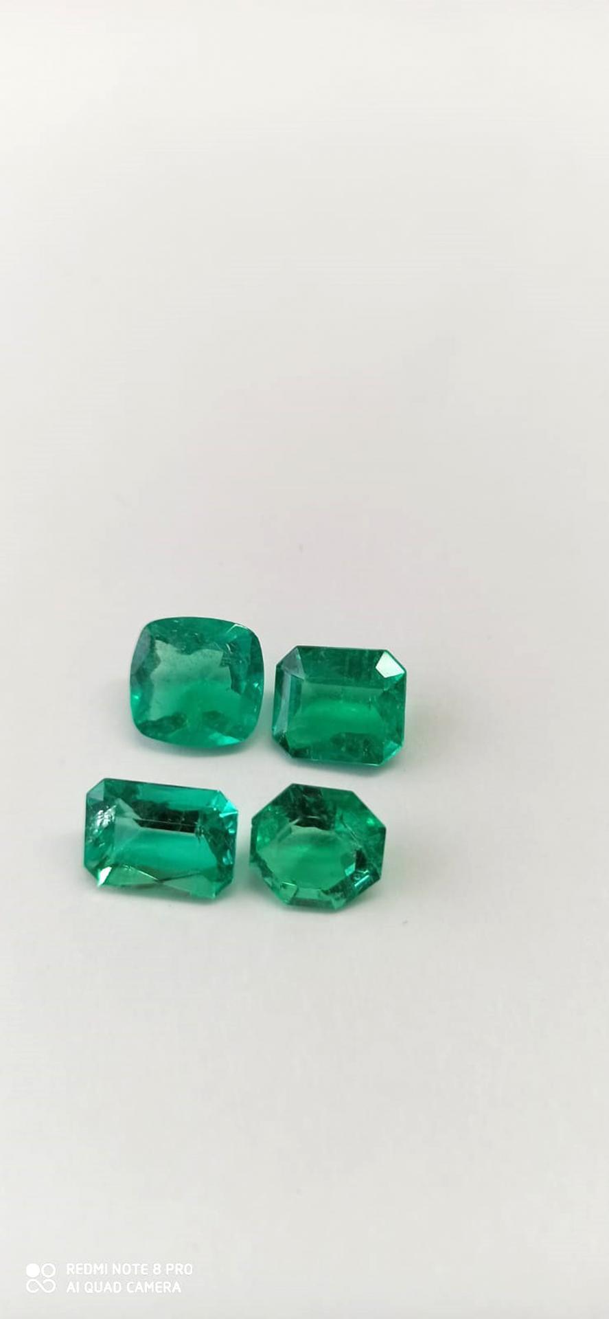14.42ct Colombian Emerald Set ( Exceptional) 
