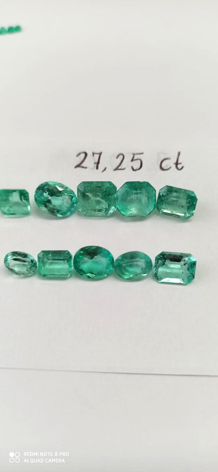 27.25 Ct. Colombian Emerald Lot 
