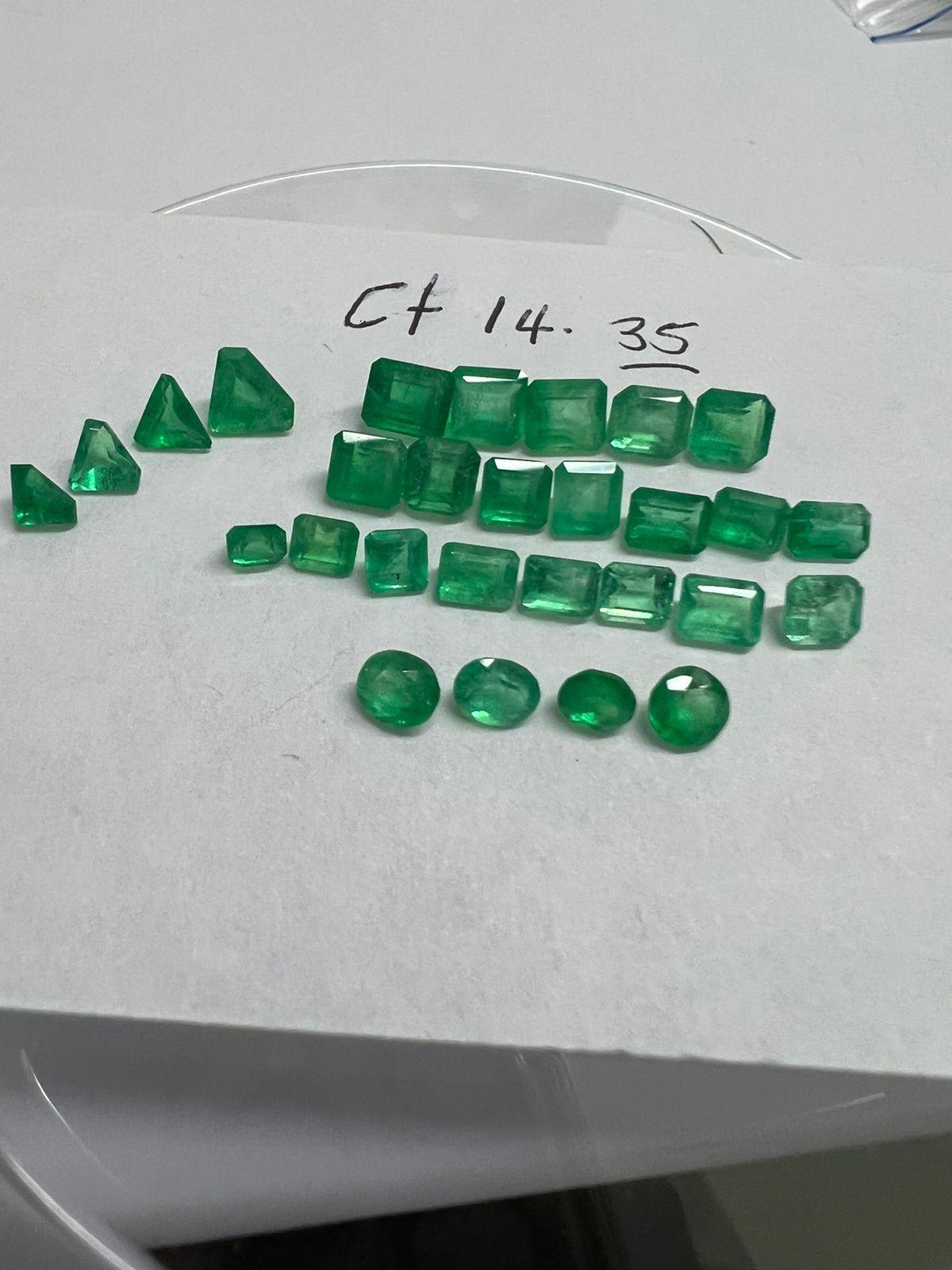 14.35 Ct. Colombian Emerald  Lot 