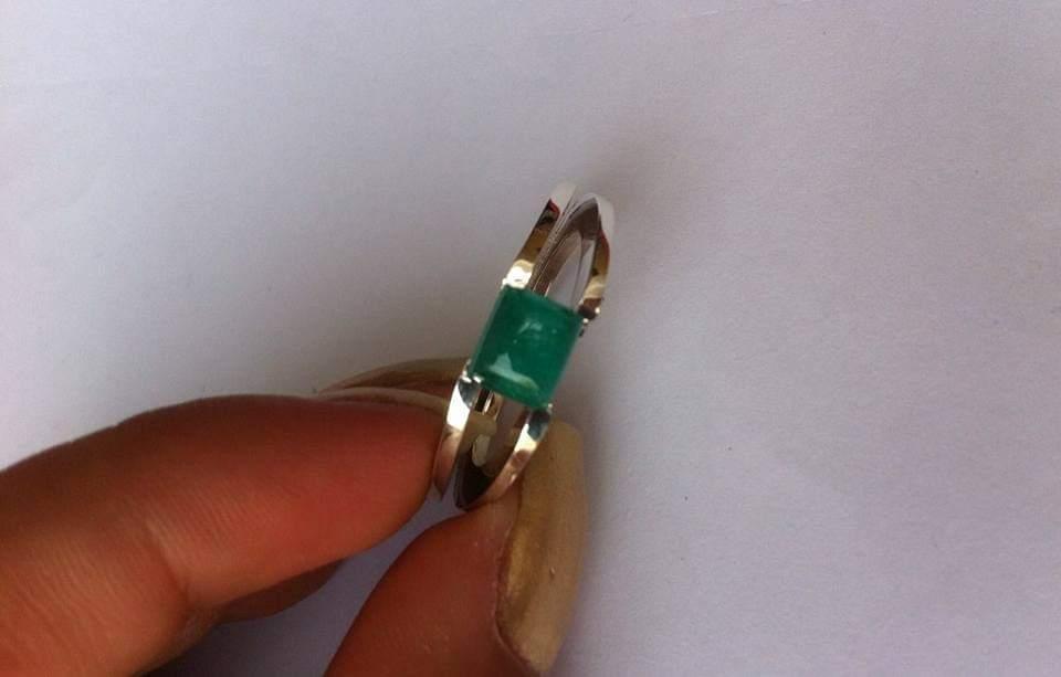 0.50 Ct. Colombian Emerald Ring 