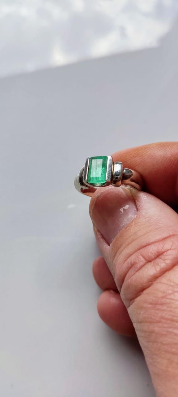 Lot of 10 Emerald Rings in Silver 950  ( Size 7.25 US)  30% Off Sale !