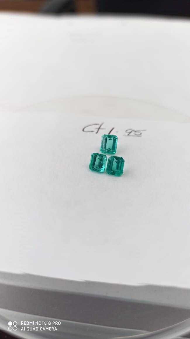 1.95ct Colombian Emerald Set