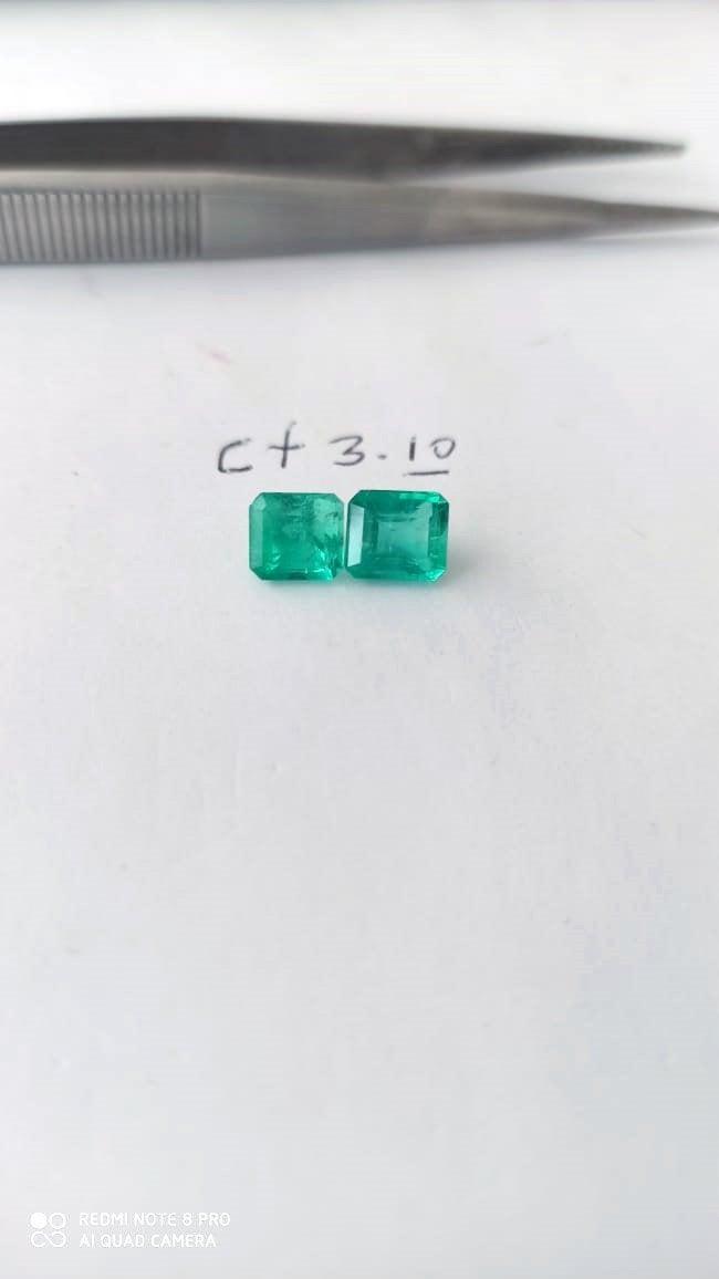 3.10 Ct. Colombian Emerald Pair