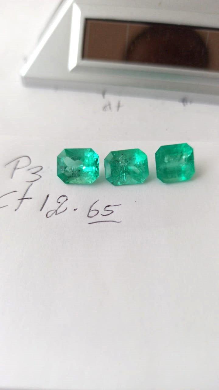 12.65 Colombian Emerald Set 