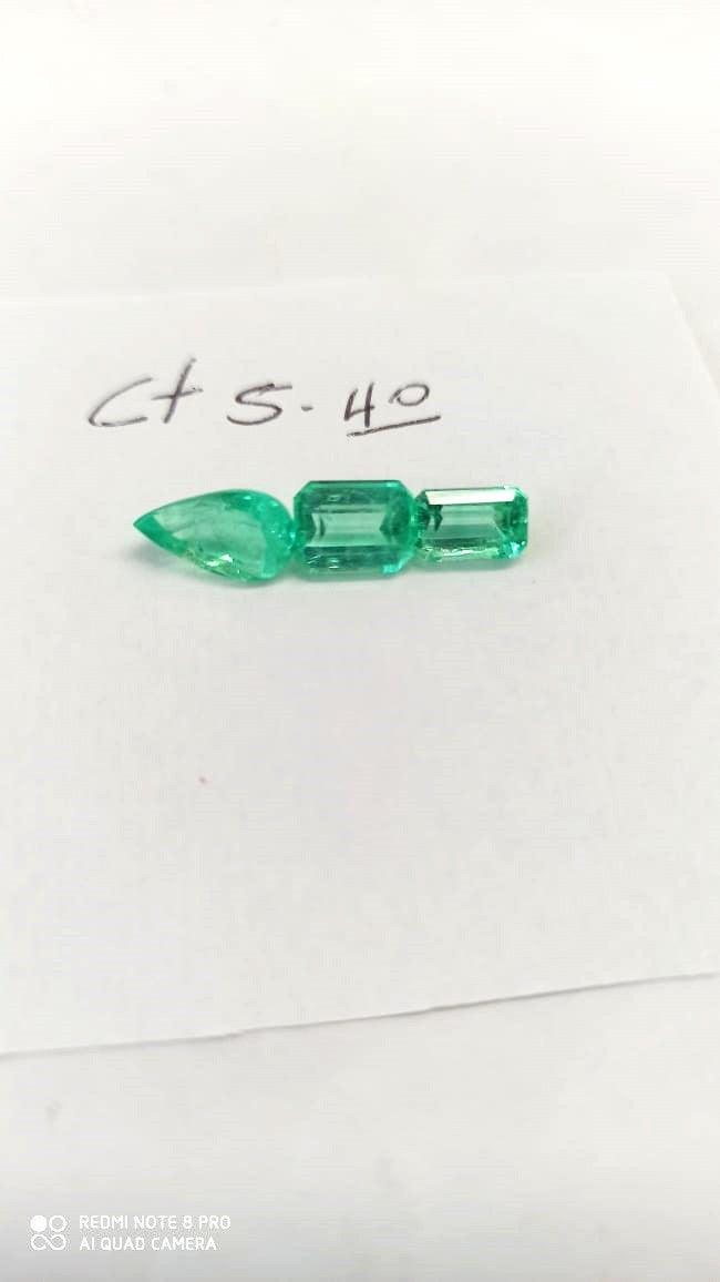5.40ct Colombian Emerald Set 