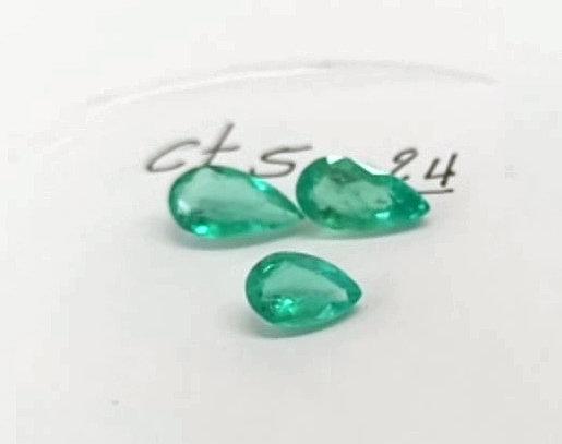 5.24ct Colombian Emerald Set