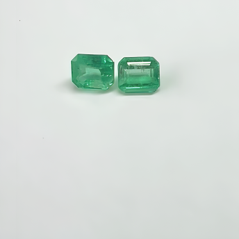1.26 Colombian Emerald Pair