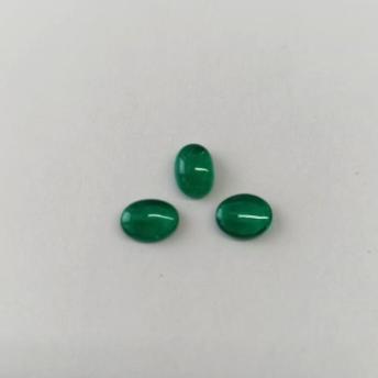 1.41ct Colombian Cabochon Emerald Set 