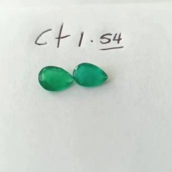 1.54ct Colombian Emerald Pair 