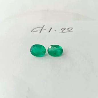 1.90 Ct. Colombian Emerald Pair 