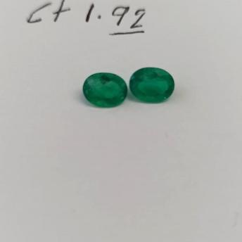 1.92 Ct. Colombian Emerald  Pair