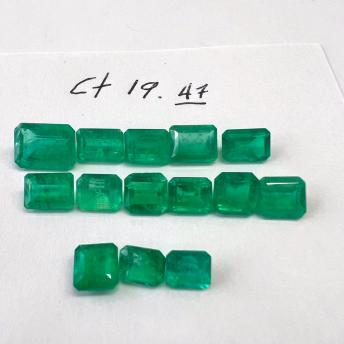 19.47  Colombian Emerald Lot 