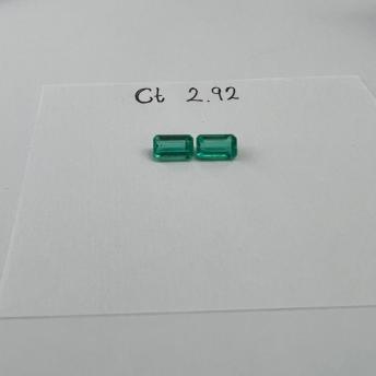 2.92ct Colombian Emerald Pair ( Exceptional) 