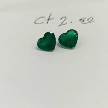 2.50 Ct. Colombian Emerald pair 