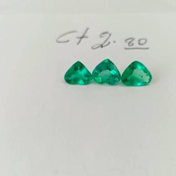 2.80ct Colombian Emerald Set 