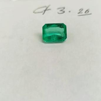 3.26 Princess Cut Colombian Emerald