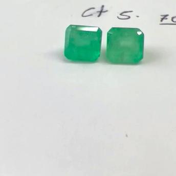5.70ct Colombian Emerald Pair 