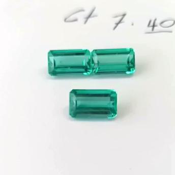 7.40 Ct. Colombian Emerald Set (Exceptional)