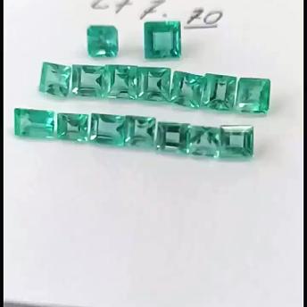 7.70ct Colombian Emerald Set 