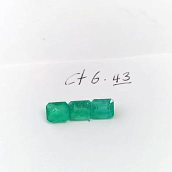 6.43  Colombian Emerald Set 