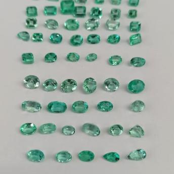 31.25 Ct.  Colombian Emerald Lot 