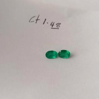 1.48ct Colombian Emerald Pair 