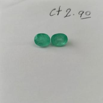 2.90ct Colombian Emerald Pair