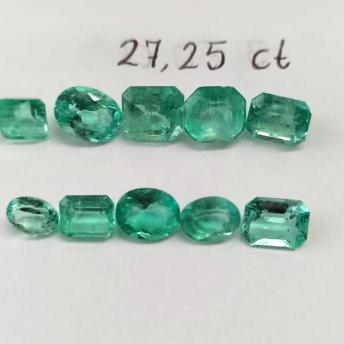 27.25 Ct. Colombian Emerald Lot 