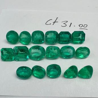 31.0 Ct. Colombian Emerald Lot 