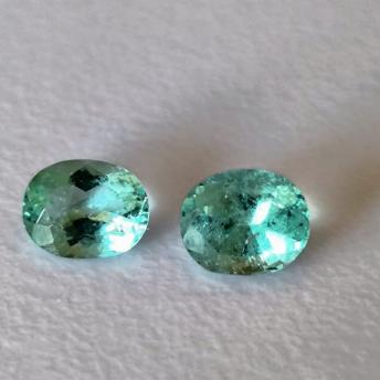 1.33 Ct. Colombian Emerald Pair (Oval)