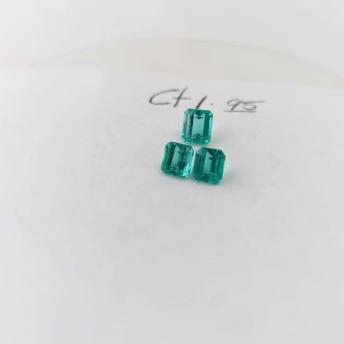 1.95ct Colombian Emerald Set