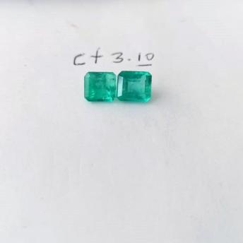 3.10ct Colombian Emerald Pair