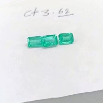 3.62ct Colombian Emerald Set