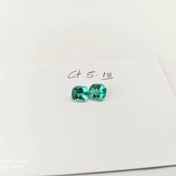 5.18 Ct.  Colombian Emerald Pair
