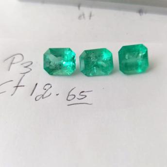 12.65 Colombian Emerald Set 